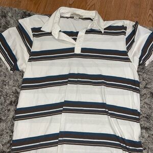 Vintage banana republic striped y2k tee mens large